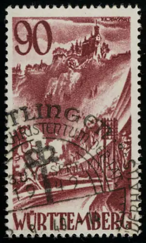 Wurtemberg 37y II marque libre 90 (Pf.) O cacheté