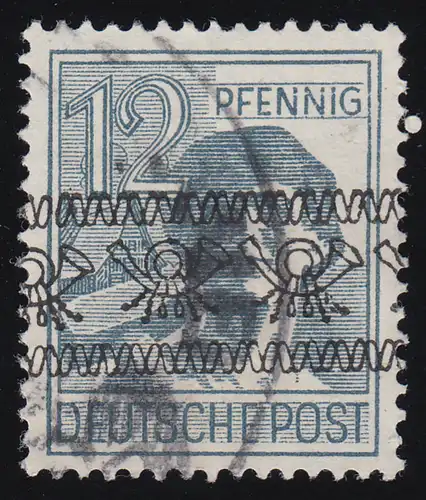 Bizone 40I Bandaufdruck 12 Pf. O