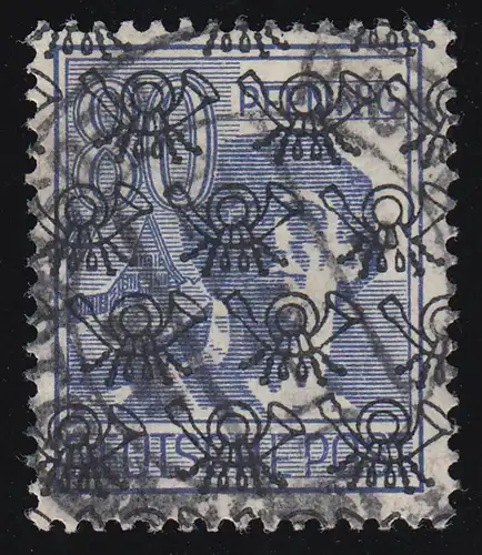 Bizone 50II Netzaufdruck 80 Pf. O