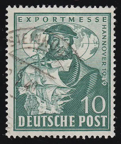 Bizone 103a Salon des exportations Hanovre 10 Pf. O Tamponné