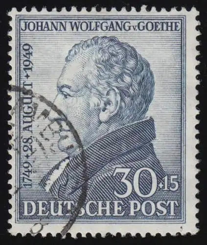 Bizone 110 Goethe 30 Pf. O gestempelt