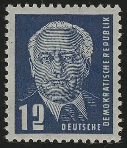 251a Wilhelm Pieck 12 Pf ** postfrisch, geprüft