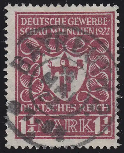 199c Gewerbeschau 1 1/4 M gestempelt O geprüft