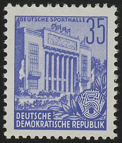 374 XII Fünfjahrplan 35 Pf Wz.2 XII, postfrisch **