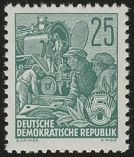 415x XII Fünfjahrplan 25 Pf Wz.2 XII, postfrisch **