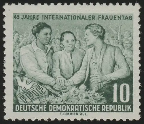 450 XII Internationaler Frauentag 10 Pf Wz.2. XII **