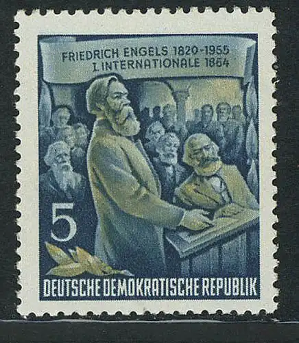 485A XI Friedrich Engels 5 Pf Wz.2 XI **