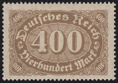 222b Ziffern im Oval 400 M ** postfrisch geprüft