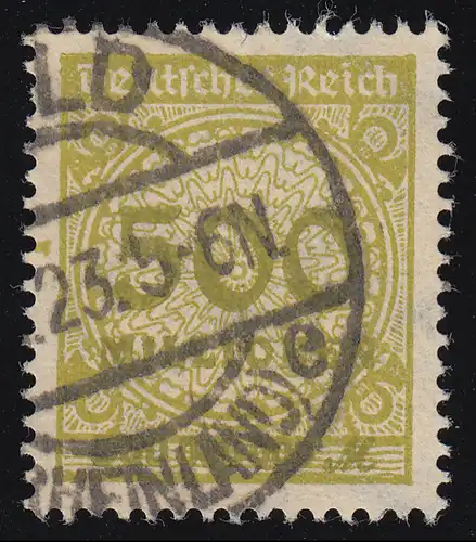 324AW Kreis mit Rosetten-Muster 500 Mio M gestempelt O