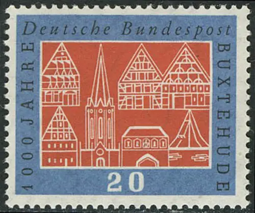 312w Buxtehude, gomme lisse, ** post-frais
