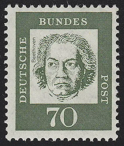 358ya Bedeutende Deutsche 70 Pf Ludwig van Beethoven **