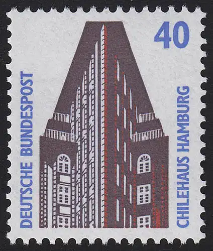 1379 v Sehenswürdigkeiten 40 Pf Chilehaus Hamburg, **