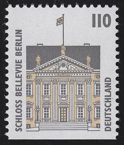 1935D SWK 110 Pf unten ungezähnt, Schloß Bellevue Berlin, **