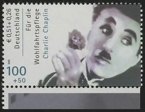 2218C Wofa Filmschauspieler Charlie Chaplin mit Zähnung C aus MH, **