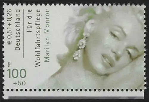 2219C Wofa Filmschauspieler Marilyn Monroe Zähnung C aus MH, **