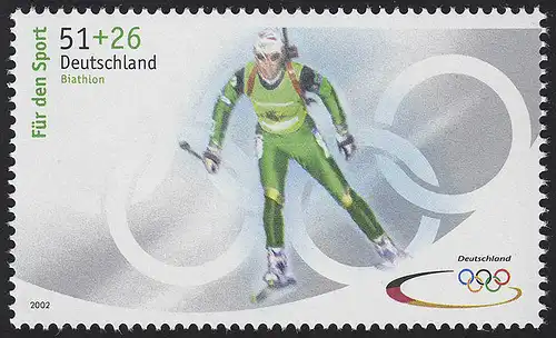 2237b Sporthilfe 51+26 C Olympiade Biathlon, **