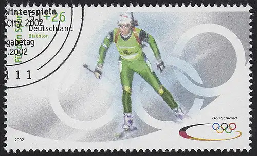 2237b Aide sportive 51+26 C Olympiade Biathlon, O