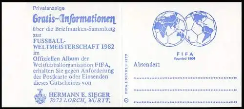 22Id MH BuS Sieger/FIFA - mit PLF LIII ** postfrisch