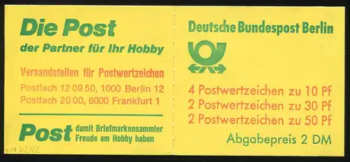 11ca MH BuS 1980, t normal, breiter Zahn, RZ-Fragmente, geprüft Schmidl BPP, **