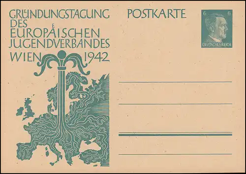 P 309 Europäischer Jugendverband 1942, ** wie verausgabt