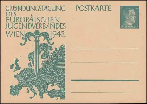 P 309 Europäischer Jugendverband 1942, ** wie verausgabt