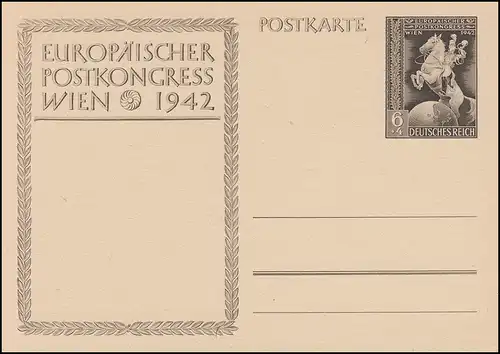 P 294a Europäischer Postkongreß Wien 1942 ohne Aufdruck, ** wie verausgabt