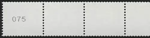 2964 Trois bandes de 5 cents UNGERADE n° de type II petits chiffres étroits, **
