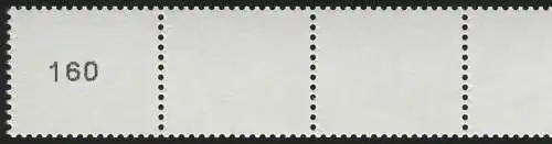 2964 Drei Cent 5er-Streifen GERADE Nr. Typ III kleine, fette Ziffern **