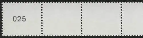 2964 Trois bandes de 5 cents UNGERADE n° de type III petits chiffres gras, **