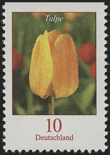 2484Do Blumen 10 C Tulpe, oben geschnitten, postfrisch **