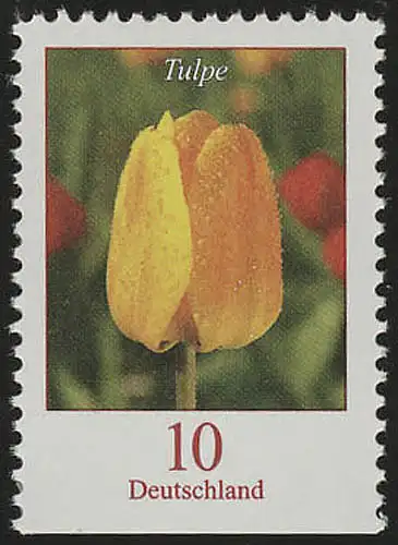 2484Du Blumen 10 C Tulpe, unten geschnitten, postfrisch **