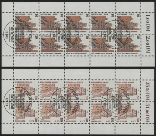 2224-25 SWK 20 Pf / 510 PF - 10er-Bogen-Test ESSt Berlin