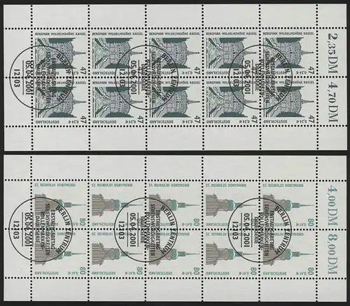 2176-2177 SWK Kassel & Dortmund - 10er-Bogen-Test ESSt Berlin