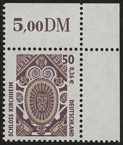 2210 SWK 50 Pf/0,26 Ã©quipe ou ** post-fraîchissement