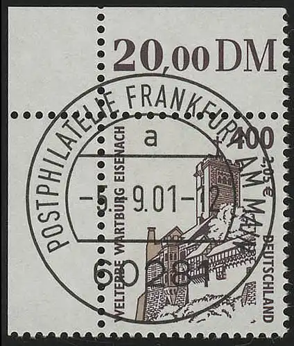 2211 SWK 400 Pf/2,05 Euro Ecke ol VS-O FfM