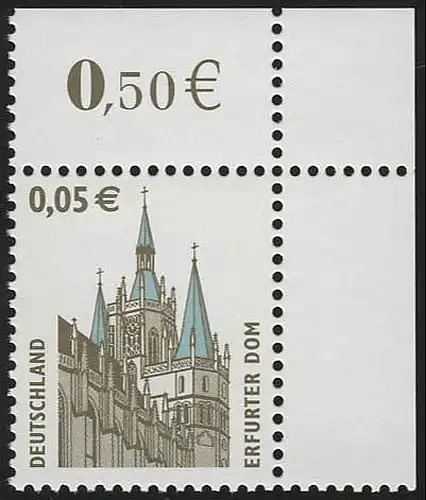 2381 SWK 0,05 Euro Ecke or ** postfrisch