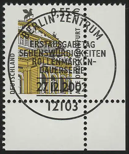 2300 SWK 0,55 Euro Ecke ur ESST Berlin