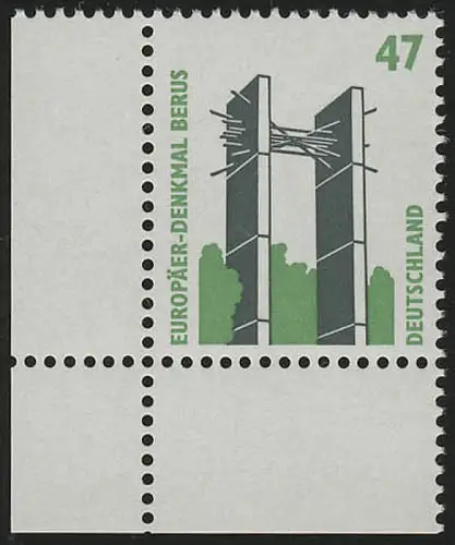 1932 SWK 47 Pf Ecke ul ** postfrisch