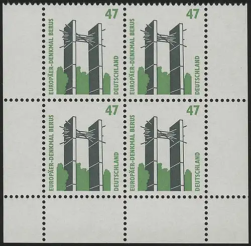 1932 SWK 47 Pf UR-Viererbl. ** postfrisch