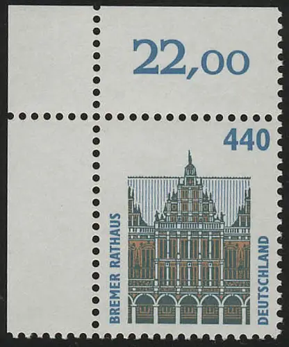 1937 SWK 440 Pf Ecke ol ** postfrisch