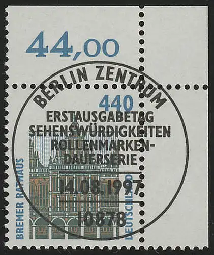 1937 SWK 440 Pf Ecke or VS-O ESTE Berlin