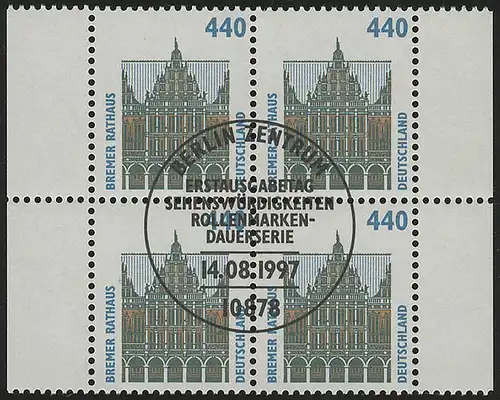 1937 SWK 440 Pf Quaterblock ESTE Berlin