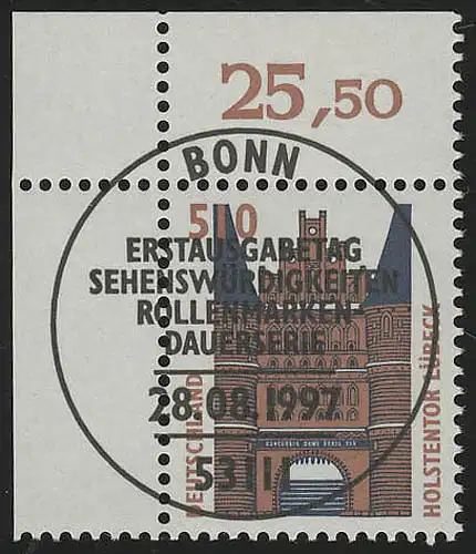 1938 SWK 510 Pf Ecke ol ESST Bonn