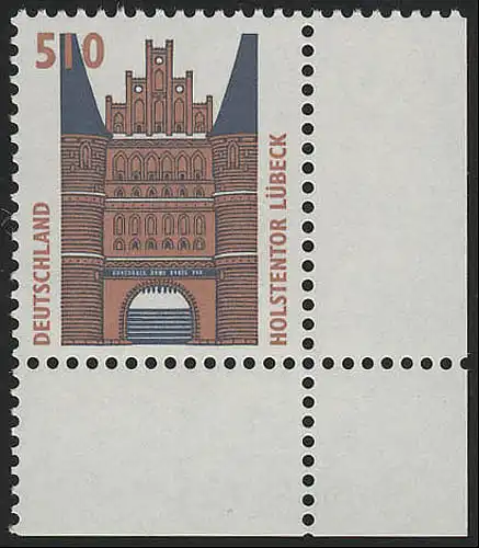 1938 SWK 510 Pf Ecke ur ** postfrisch