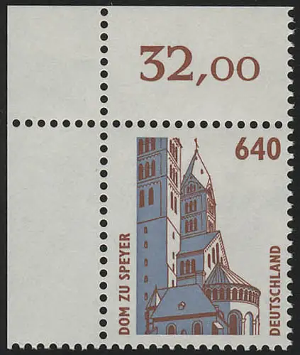 1811 SWK 640 Pf Ecke ol ** postfrisch