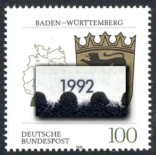 1586 Baden-Württemberg - Verzähnung in der Jahreszahl, **