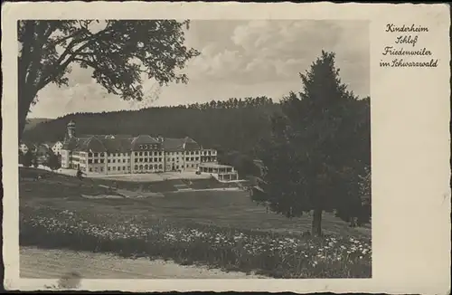 Carte de vue Kinderheim Schloss Friedenweiler Station Neustadt, couru