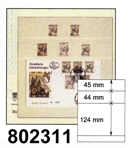 LINDNER-T-Blanko-Blätter Nr. 802 311 - 10er-Packung