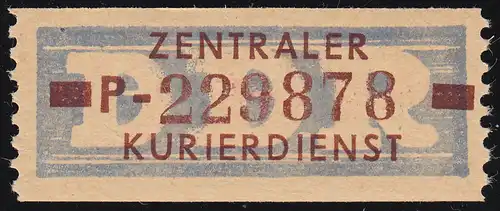 20-P Dienst-B, Billet braun auf violett, ** postfrisch