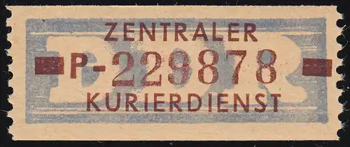 20-P Service-B, billet de brun sur violet, ** frais de port
